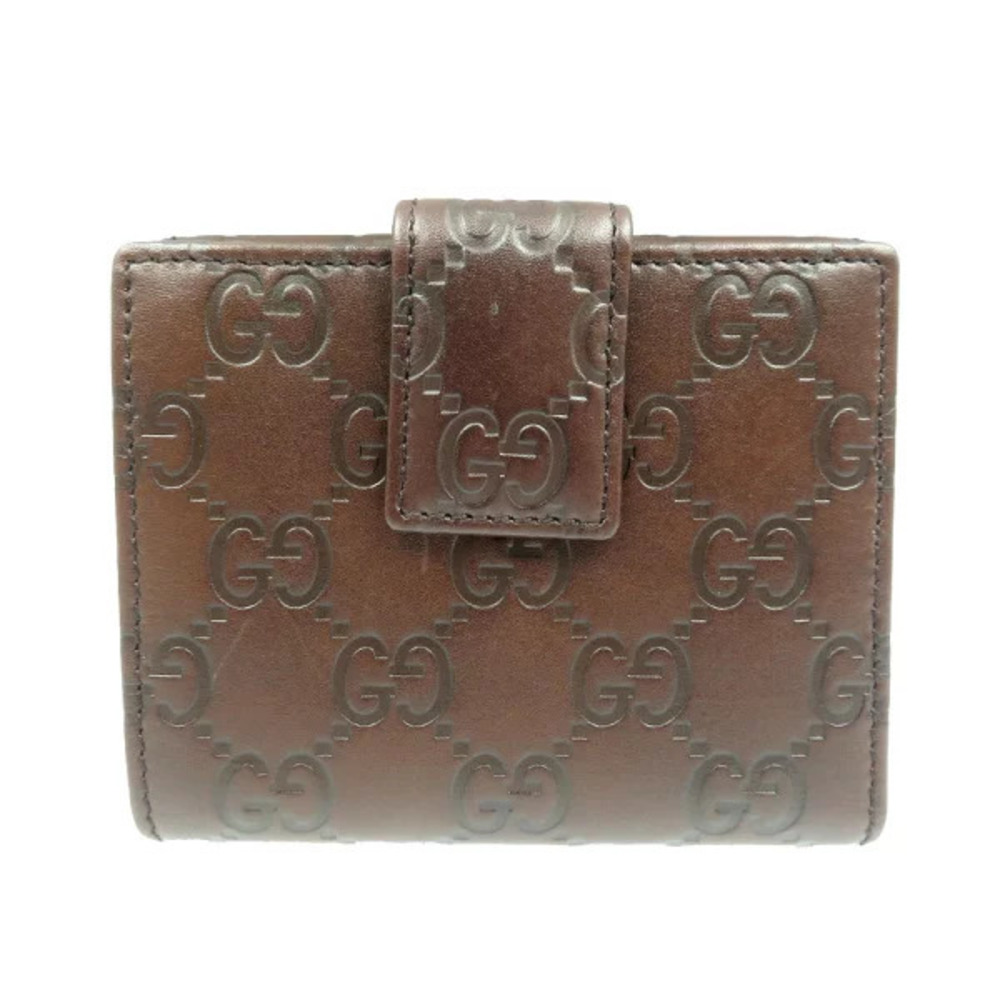 Gucci Guccissima Leather Brown Bi fold Wallet - Picture 2 of 6
